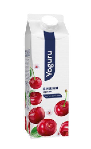 Йогурт питьевой Yoguru Вишня 1,5% 500 г (15*0,5 кг)  Минская марка