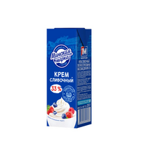 Сливки (крем сливочный) 33% 200г (9) Минская марка