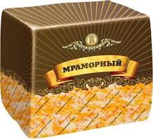 Беловежский МРАМОРНЫЙ сыр 45% БРУС (4*3,5 кг) Белоруссия