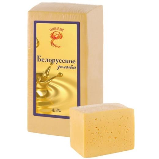 Белорусское ЗОЛОТО сыр слив. вкус 45% брус  (4*4,5кг) Ошмяны