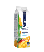 Йогурт питьевой Yoguru Манго-апельсин 1,5% 500 г (15*0,5 кг)  Минская марка