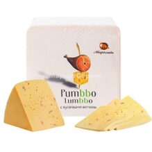 Мирослава  Пумбо-Лумбо Сыр полутвердый  с Ветчиной 50% кубик (6*2кг) 