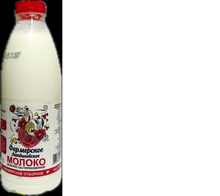 Молоко Фермерское Литвиновское ОТБОРНОЕ 3,4%- 4,5% бутылка 0,93 л (6)