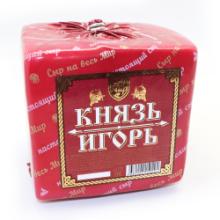 КНЯЗЬ Игорь сыр 50%, КУБ, вкус Топлёного молока (6*2,5кг) Сыр на весь мир