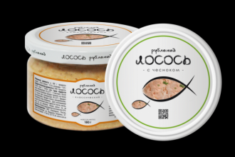 Горбуша-скумбрия рубленая 180гр с чесноком (6) 