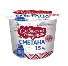 Сметана 380 г.15% (12) Славянские традиции ММЗ