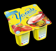 Услада молочная 1,2% 95гр. Клубника (24)
