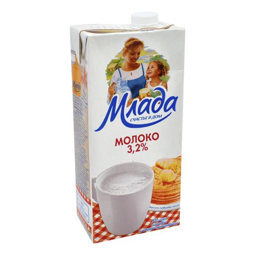 Молоко Млада 3,2% 1л (12)