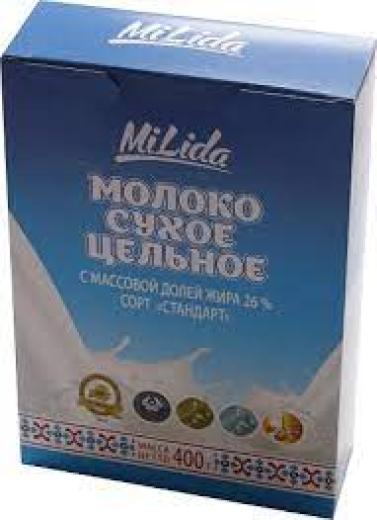 Сухое Молоко Милида 26% 400гр в коробке (10шт) Белоруссия