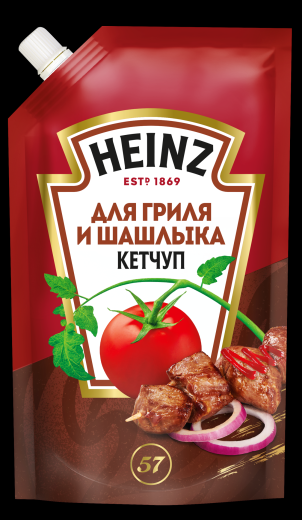 Кетчуп Heinz ШАШЛЫЧНЫЙ 320гр д/пак (16)