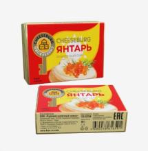 Плавленный сыр ЯНТАРЬ 80гр фольга (1шт*12) КМЗ 