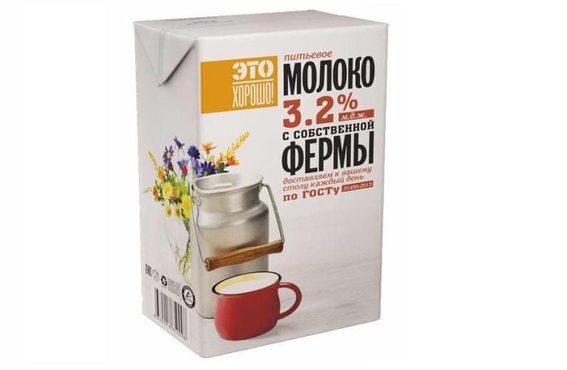 Молоко Это Хорошо 3,2% 0,925 л (12) 