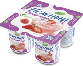 Кампина Нежный 5% 100гр. Клубника (24) 