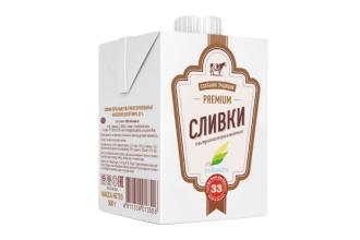 Сливки 33% 0,5 (12) ТМ "Милкавита"