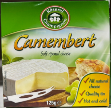 Камамбер сыр бел. плесень 50% 125гр ж/б(28) Армения