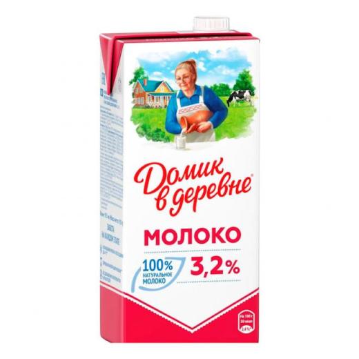Молоко ГОСТ ТМ "ДОМИК в Деревне" 3,2% натуральное 0,95л (12)