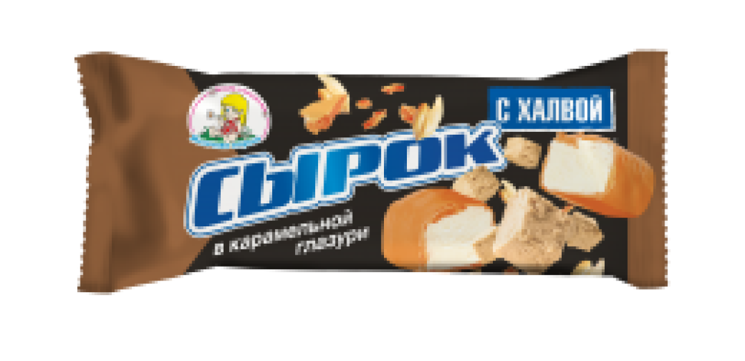 Глазированный сырок с ХАЛВОЙ 45гр 23%  (40) Молочная страна