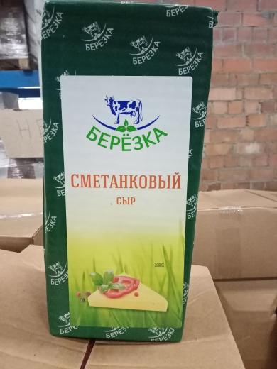 БЕРЁЗА Сметанковый сыр 50% БРУС (3*3,5кг) Белоруссия