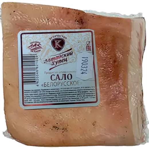 Сало белорусское соленое в/у (0,300 кг) Алтайский Купец