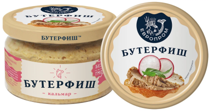 БУТЕРФИШ  рубленый с кальмаром 180 гр(6)