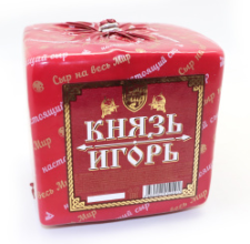 КНЯЗЬ Игорь сыр 50%, КУБ, вкус Топлёного молока (8*2,кг) Сыр на весь мир (Белоруссия)