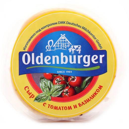 Сыр "Oldenburger" 350гр с Томатом и Базиликом 50% (6) Бобровский МСЗ,Россия