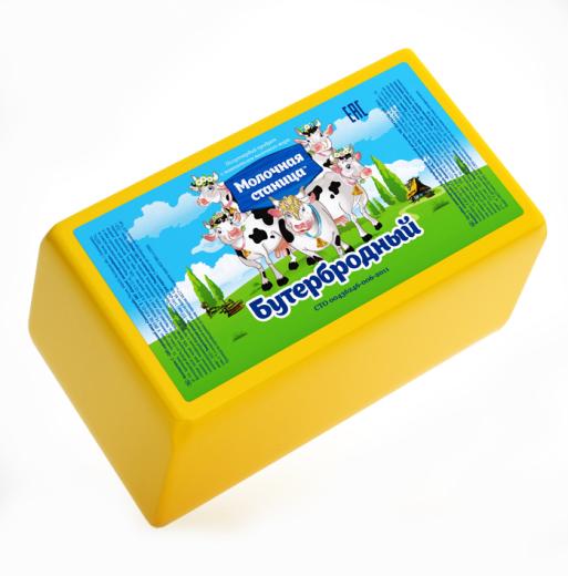 Бутербродный сыр 50% БРУС (3*5кг) Молочная станица, Еланский МЗ. АКЦИЯ!!!