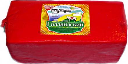 Голландский сыр ГОСТ  "Столица Молока" 45% БРУС (4*5кг) Поспелиха.