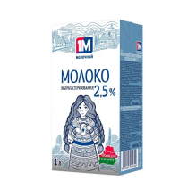 Молоко "1М Молочный" 1л 2,5% (12) Белоруссия