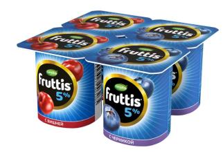 Фруттис 5% 115гр.вишня-черника (24)  