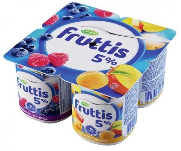 Фруттис 5% 115гр.малина-черн/манго-абрикос(24)