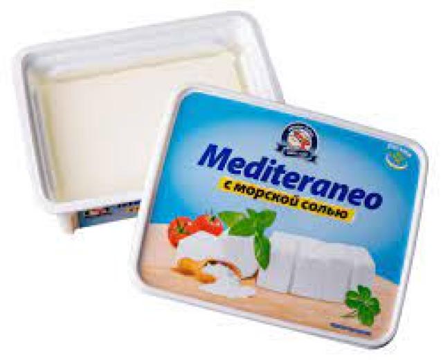 Брынза "Mediteraneo" с морской солью 25%  250 гр (12)
