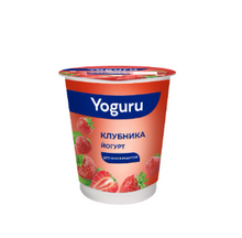 Йогурт с Клубникой Yoguru стакан 1,5% 310 г (12*0,31кг) Минская марка