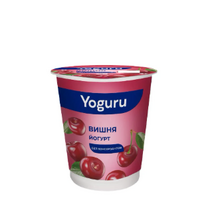 Йогурт с Вишней Yoguru стакан 1,5% 310 г (12*0,31кг) Минская марка