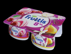 Фруттис 8% 115гр.ВАННА вишня-пломбир/груша-ваниль(16) 