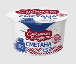 Сметана 200г.15% (20) Славянские традиции ММЗ