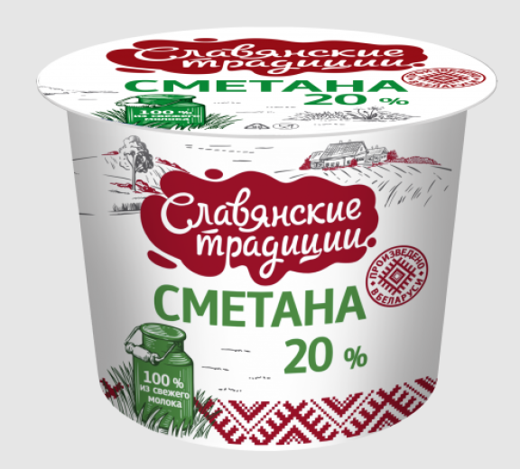 Сметана 200г.20% (10) Славянские традиции ММЗ